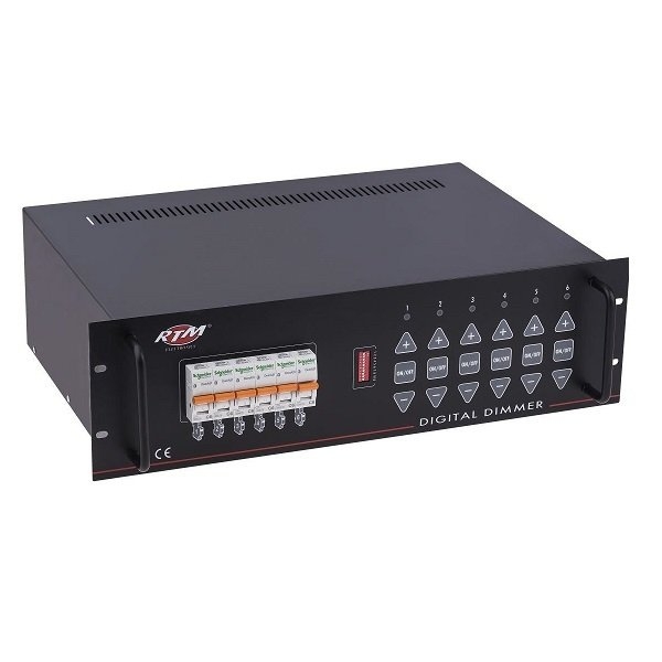 6X2000W Rack Tipi Dmx-512 Dimmer