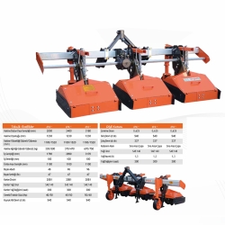  Ara Çapa Makinesi - Frezeli 3'lü (62 CM ÜNİTE) - Köylü