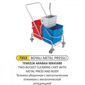  Boyalı Metal Pressli̇ Temi̇zli̇k Arabası - Arı Metal