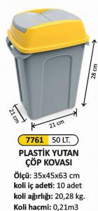  Çöp Kovası- Plasti̇k  Yutan 50 Lt - Arı Metal