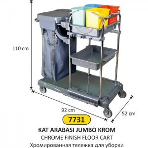 Arı Metal Kat Arabası Krom Jumbo 