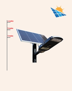 Muadil Enerjili Profesyonel Solar Aydınlatma - 100 W