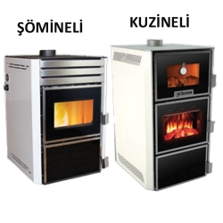 Sulu Sistem Kömürlü/Odunlu Kuzineli Soba  Dila Eco Serisi